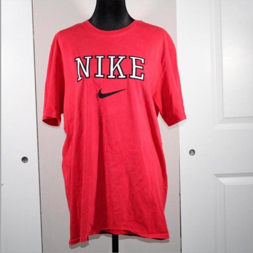 Red Nike Logo T-Shirt